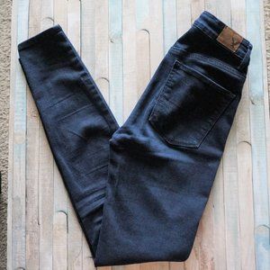 AE High Rise Dark Blue Skinny Jeggins Jeans 2*